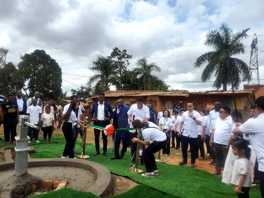 KPDDI's compound in Kireka with the new borehole water point